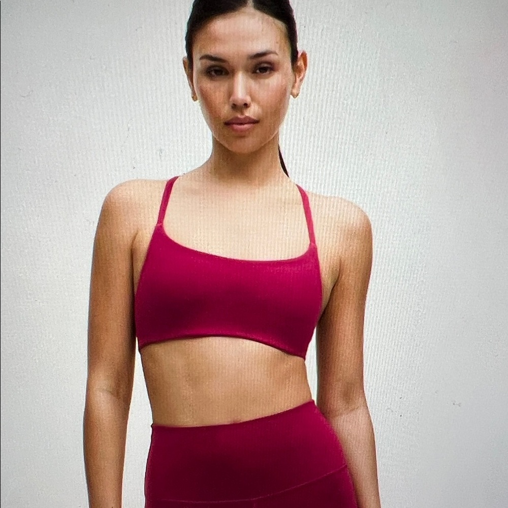 Lululemon Wunder Train Strappy Racer Bra light support sz 10 in C/D and A/B cup - Picture 7 of 9